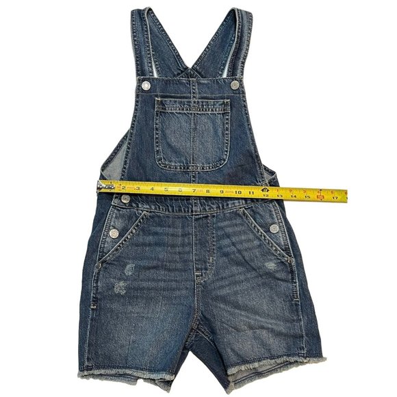 NWT GAP Girls Denim Shortalls Sz L(10) Medium Wash #680085 - Picture 2 of 6